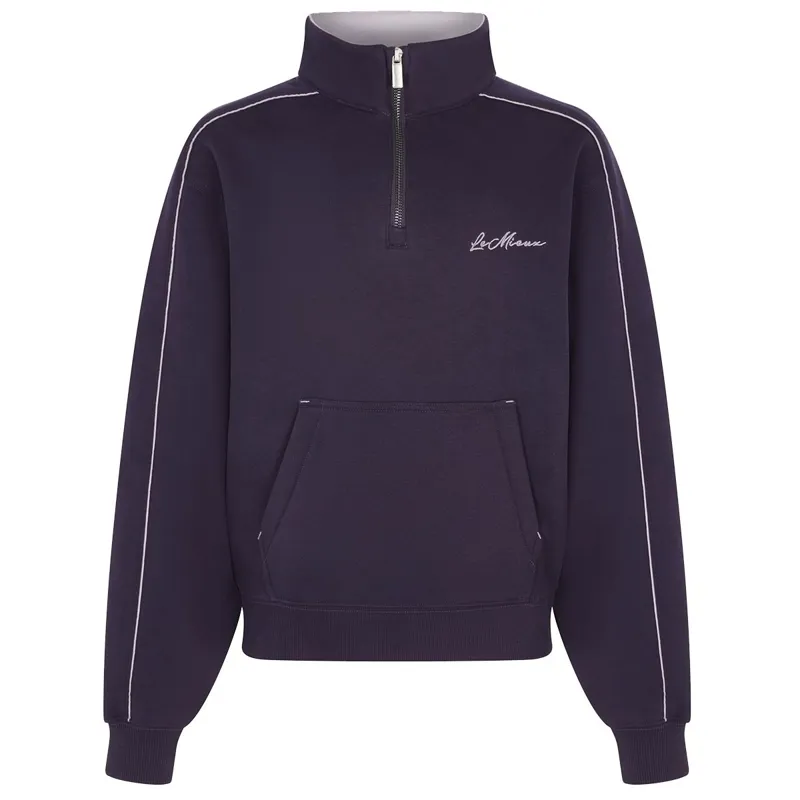 LeMieux Young Rider Kate Quarter Zip Sweatshirt - Juniper/Lilac-2