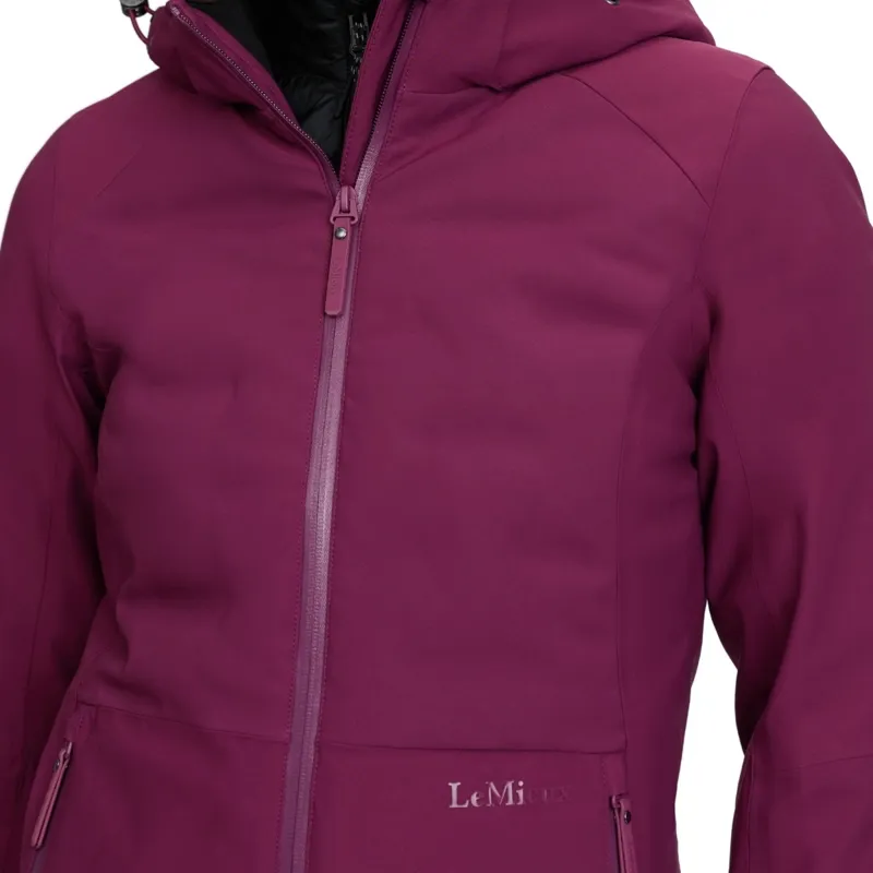 LeMieux Brooke Hybrid 3-in-1 Women Waterproof Jacket - Blackberry-9