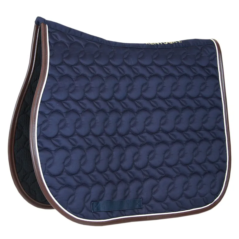 Kentucky Absorb No Logo All Purpose Saddle Pad - Navy/White/Brown