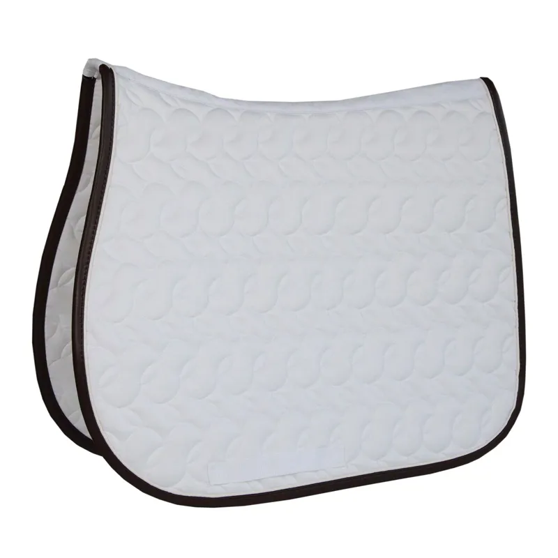 Kentucky Absorb No Logo All Purpose Saddle Pad - White/White/Brown