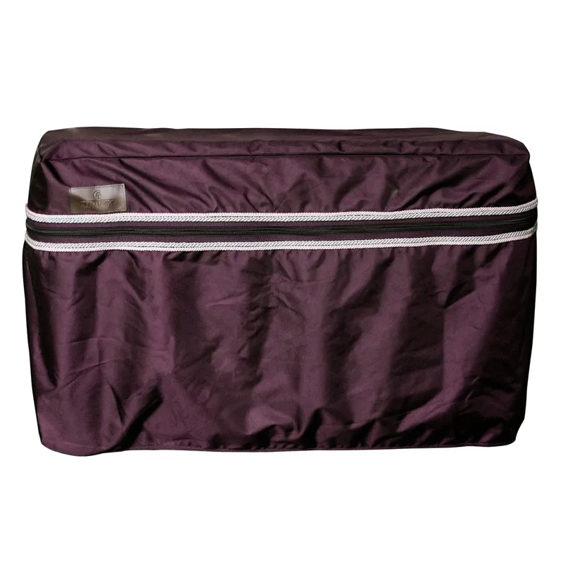 Kentucky Classic 233L Stanley Tack Trunk Cover - Bordeaux/Gold/Cream