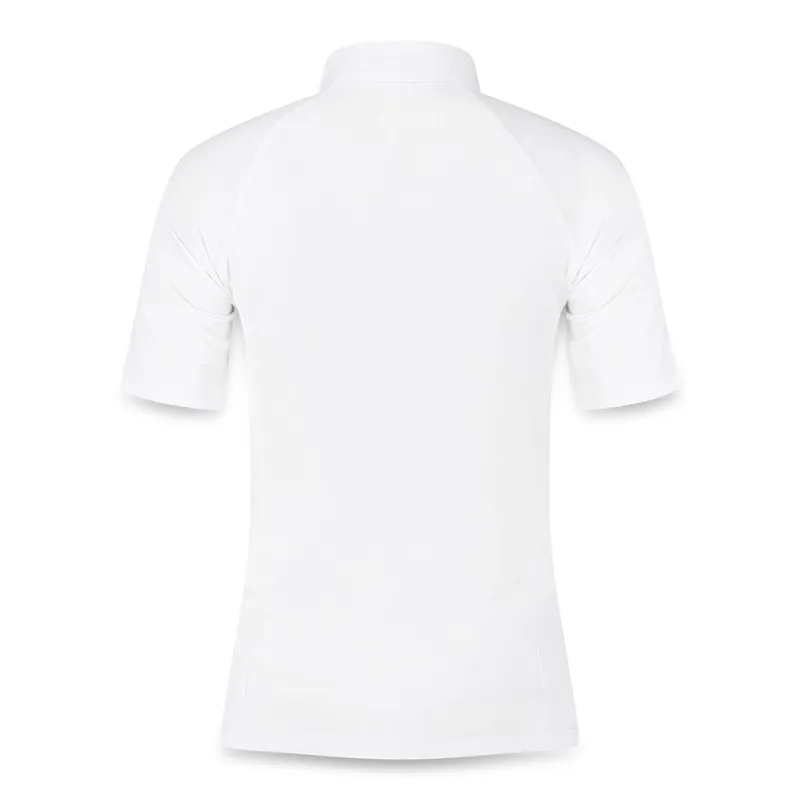 Kentucky Classic Women's Glitter Zipper Show Shirt - White-1