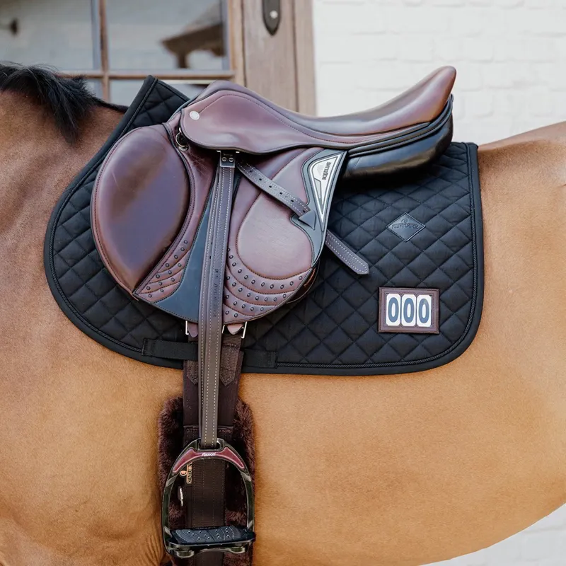 Kentucky Diamond Competition Jump Number Saddle Pad - Black-1