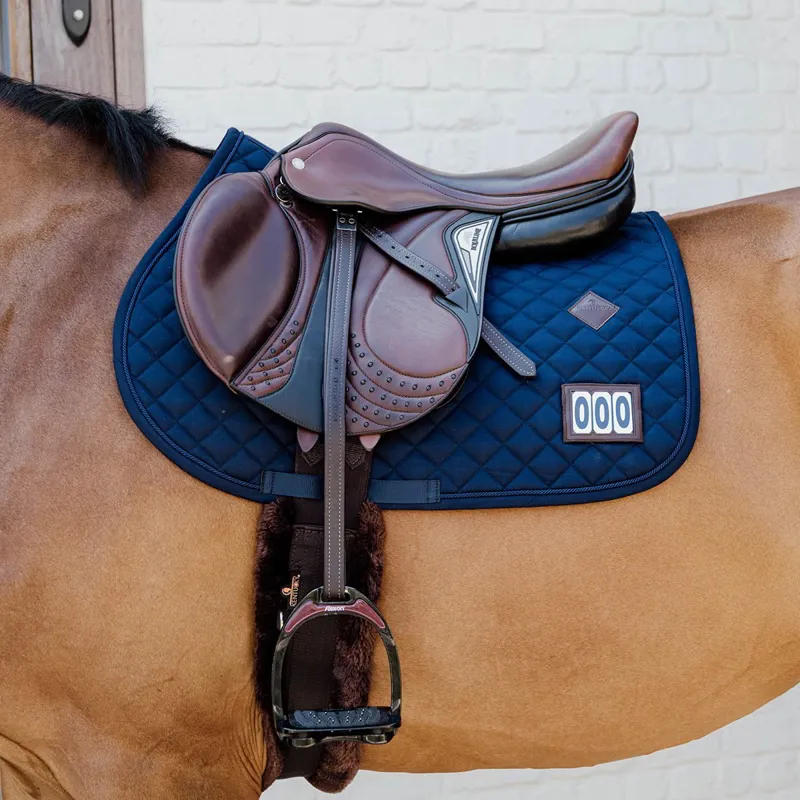Kentucky Diamond Competition Jump Number Saddle Pad - Navy-1