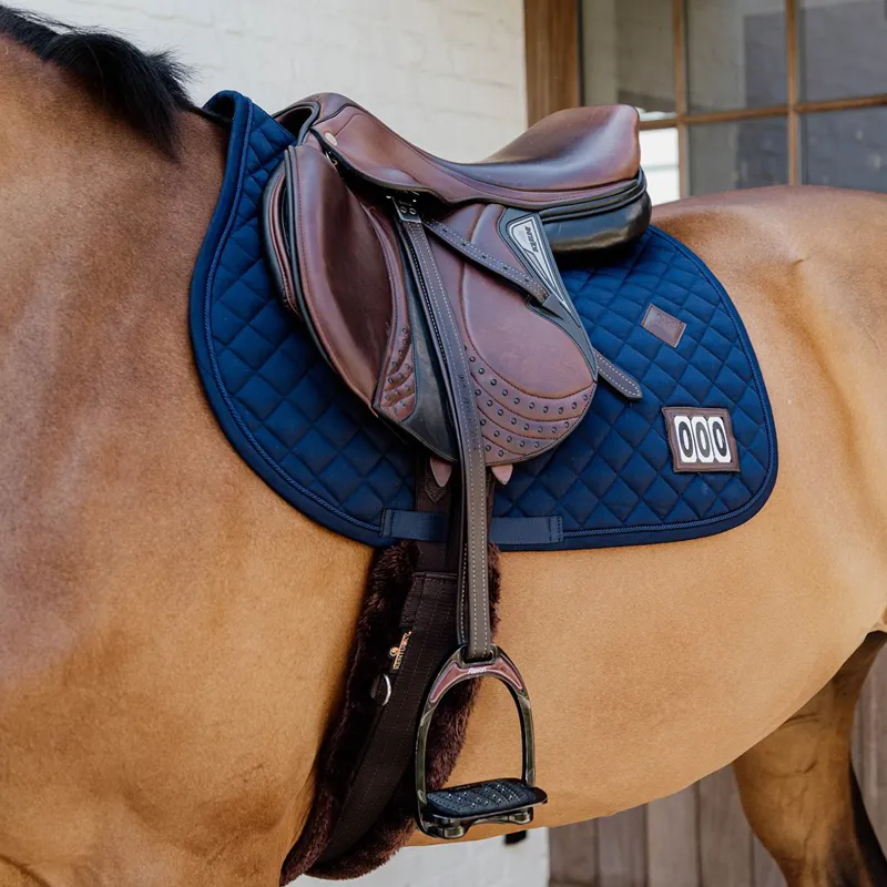 Kentucky Diamond Competition Jump Number Saddle Pad - Navy-2