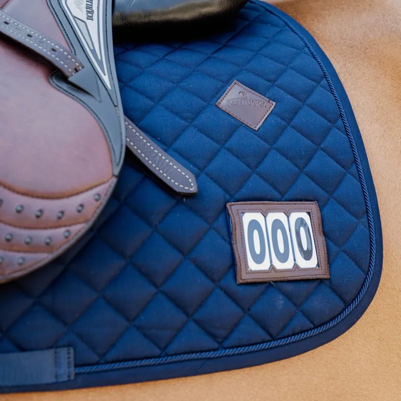 Kentucky Diamond Competition Jump Number Saddle Pad - Navy-3