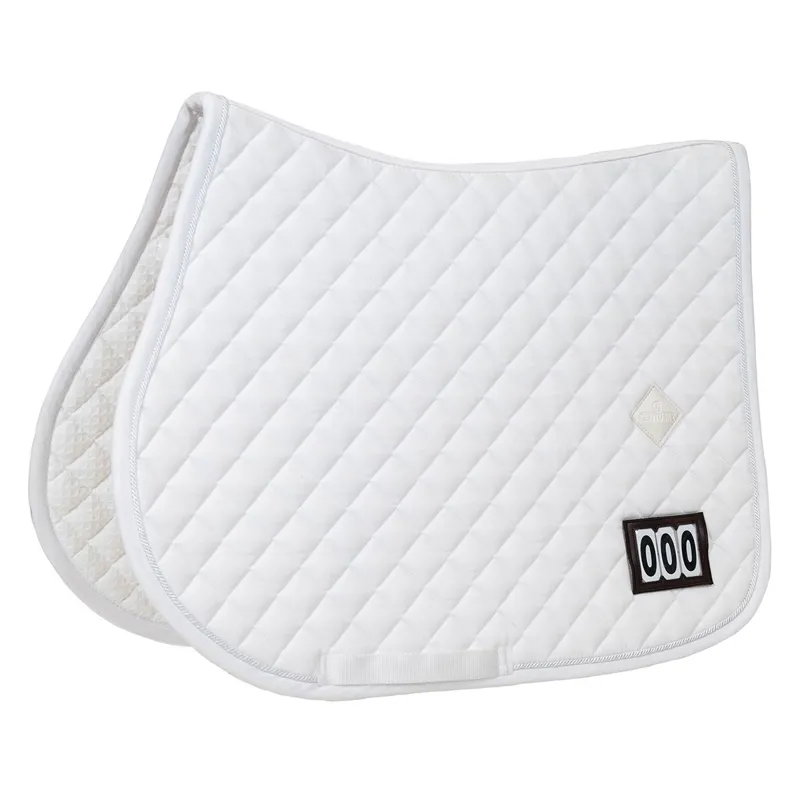 Kentucky Diamond Competition Jump Number Saddle Pad - White