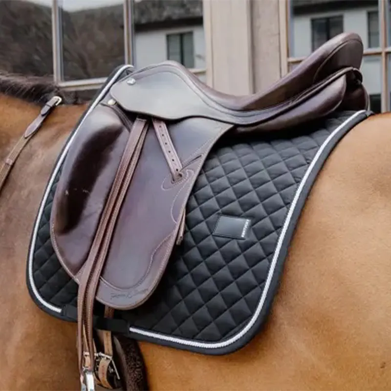 Kentucky Horsewear Diamond Rope Dressage Saddle Pad - Black-2