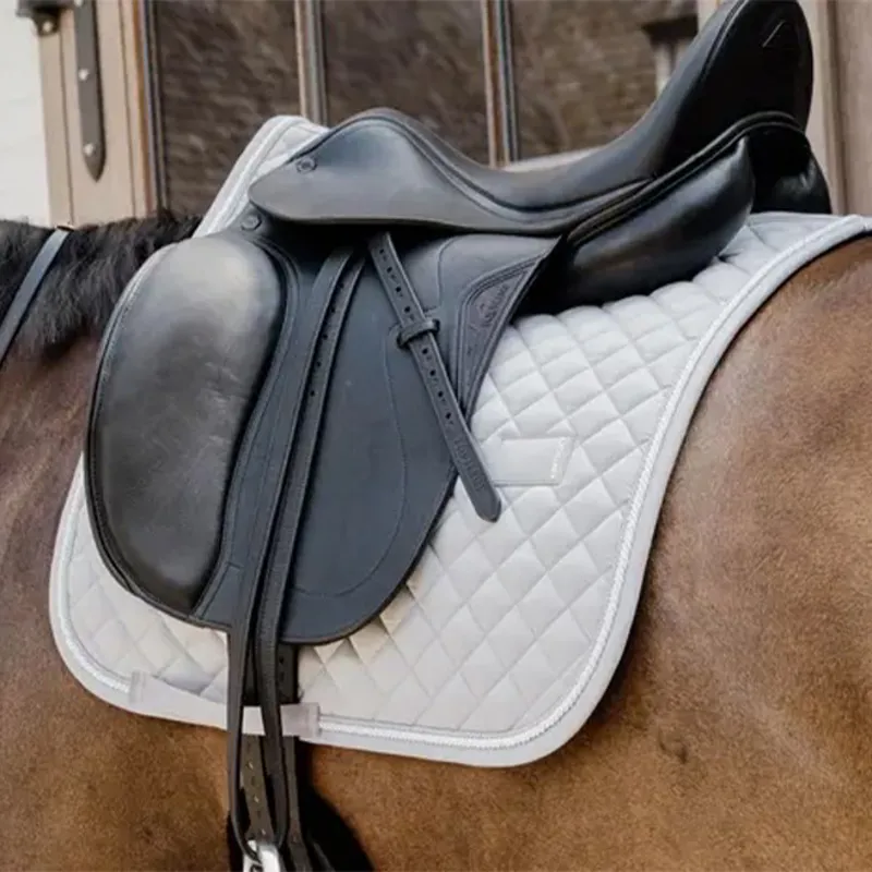Kentucky Horsewear Diamond Rope Dressage Saddle Pad - Grey-2