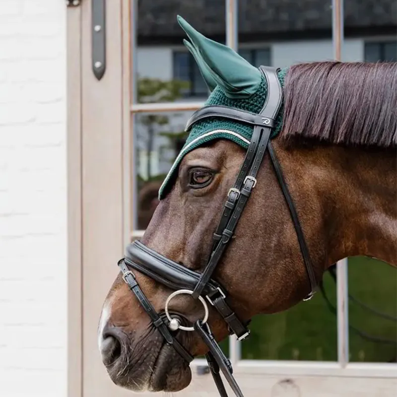 Kentucky Wellington Diamond Rope Soundless Ear Bonnet - Pine Green-3