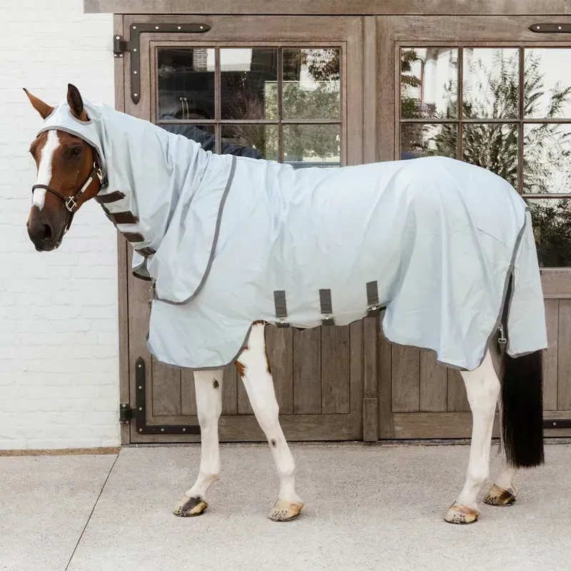 Kentucky Eczema Fixed Neck Sweet-Itch Fly Sheet - Grey