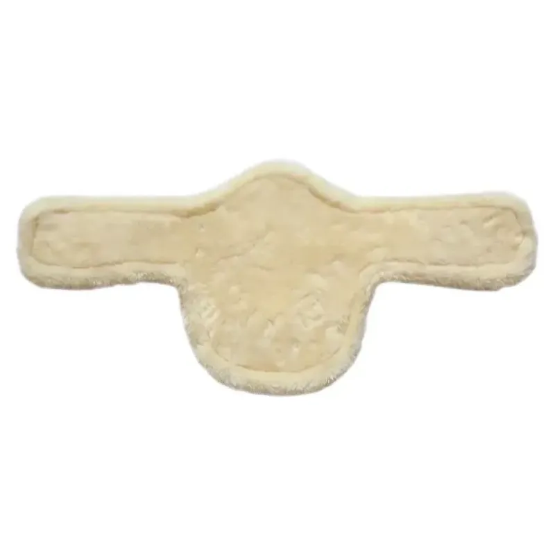 Kentucky Faux Sheepskin Short Stud Girth - Brown/Natural-1