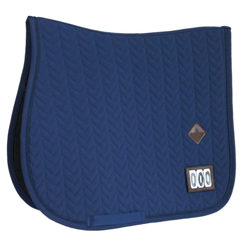 Kentucky Fishbone Competition Dressage Number Saddle Pad - Navy