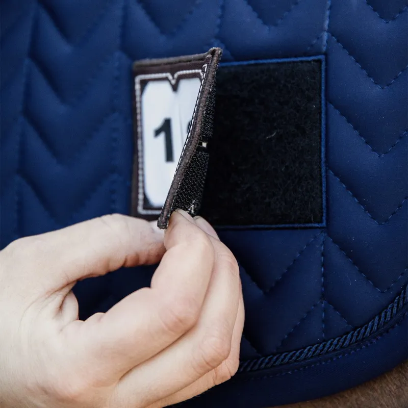 Kentucky Fishbone Competition Dressage Number Saddle Pad - Navy-5