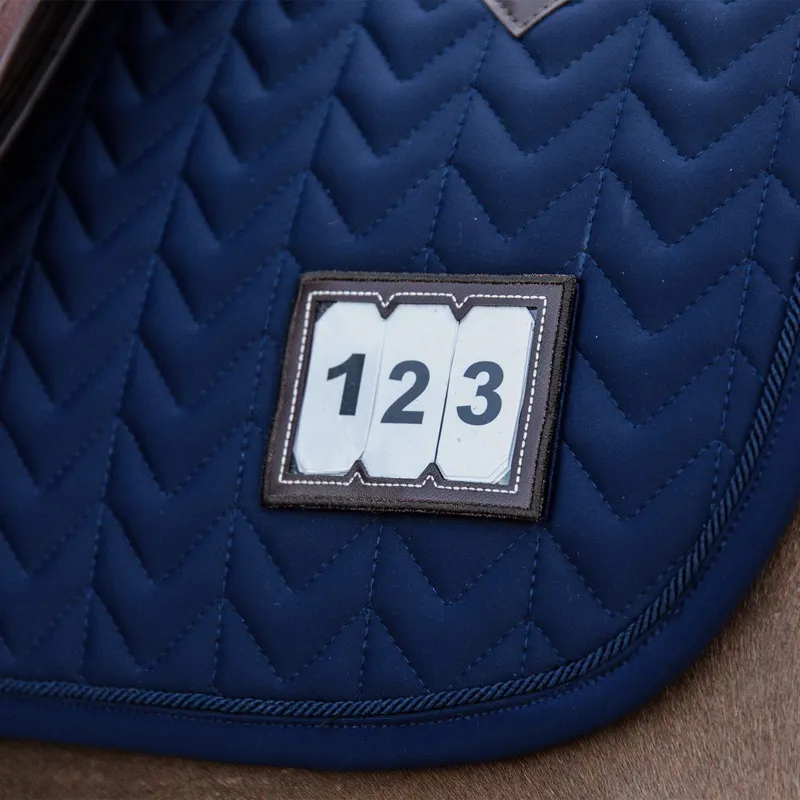 Kentucky Fishbone Competition Dressage Number Saddle Pad - Navy-6