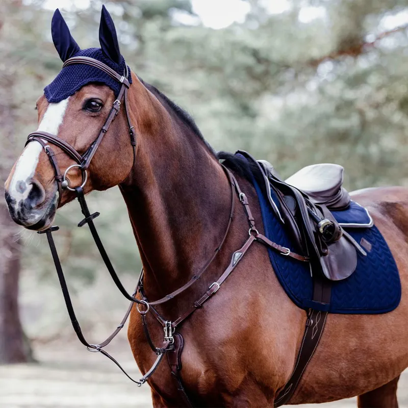 Kentucky Dressage Fishbone Saddle Pad - Navy-5
