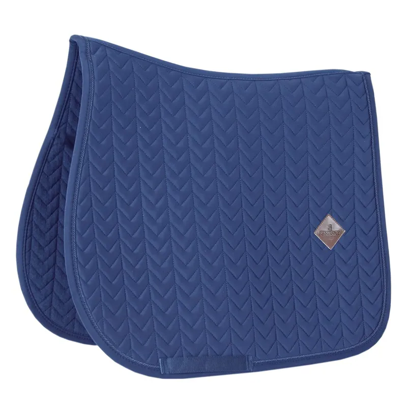 Kentucky Fishbone Jumping Saddle Pad - Navy