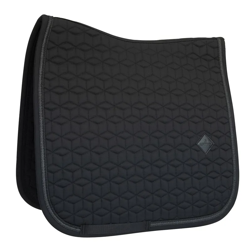 Kentucky Glitter Rope Dressage Saddle Pad - Black/Black