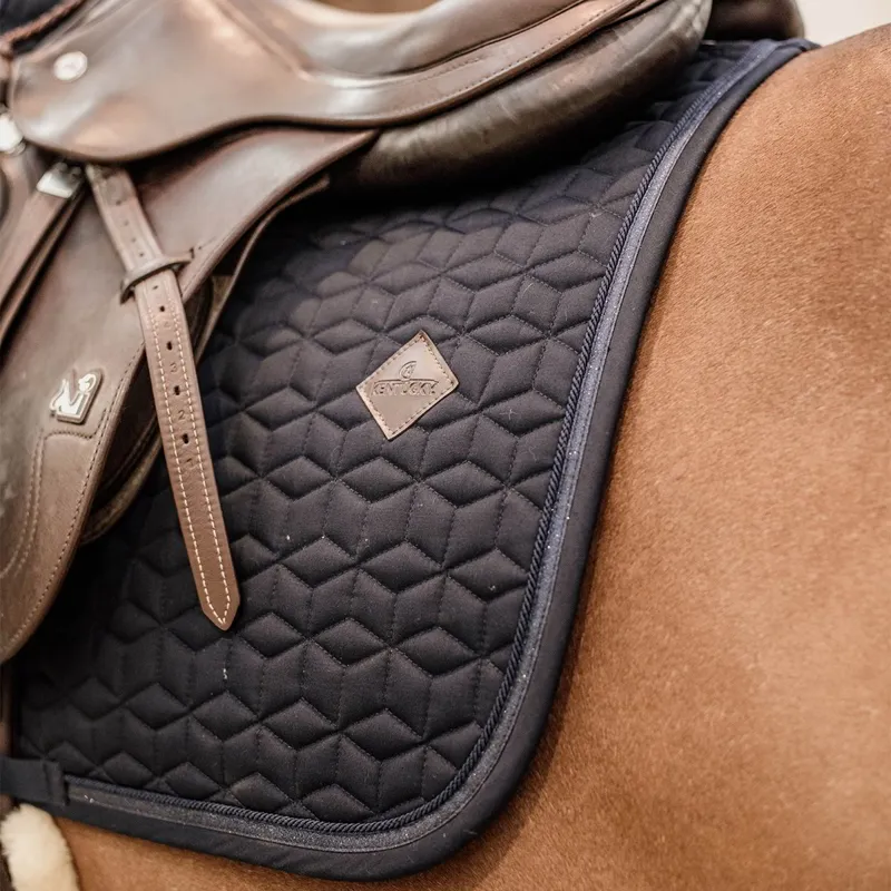 Kentucky Glitter Rope Dressage Saddle Pad - Navy/Navy-2