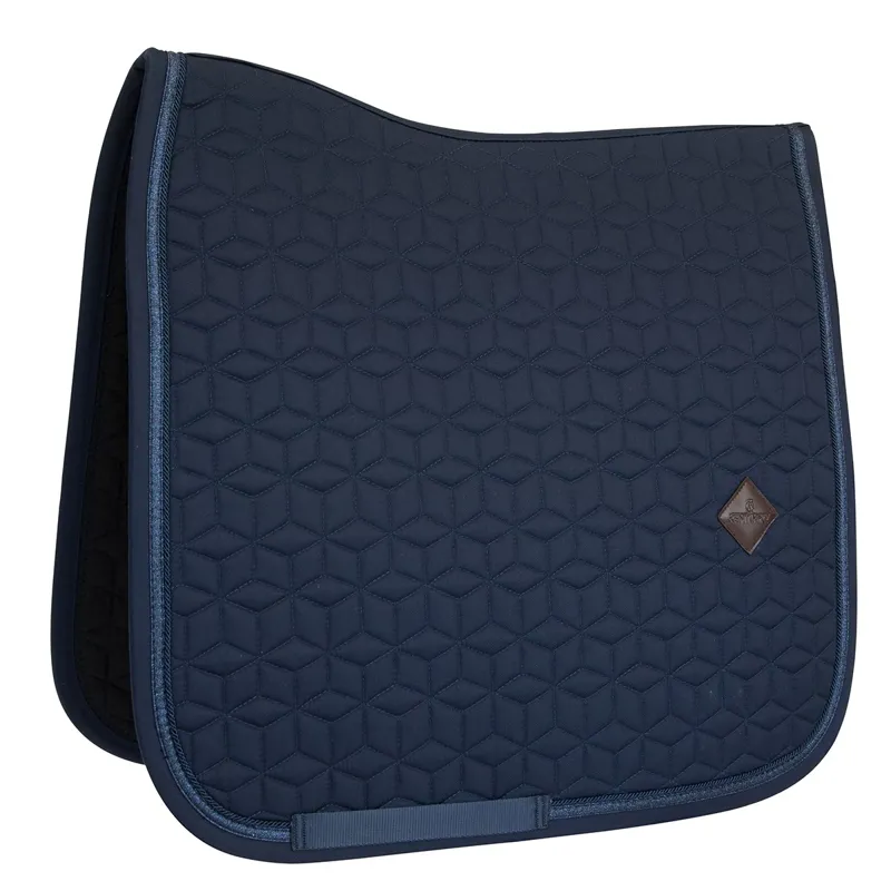 Kentucky Glitter Rope Dressage Saddle Pad - Navy/Navy