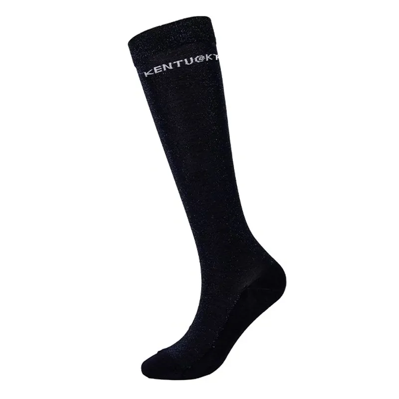 Kentucky Glitter Womens Tall Riding Socks - Black
