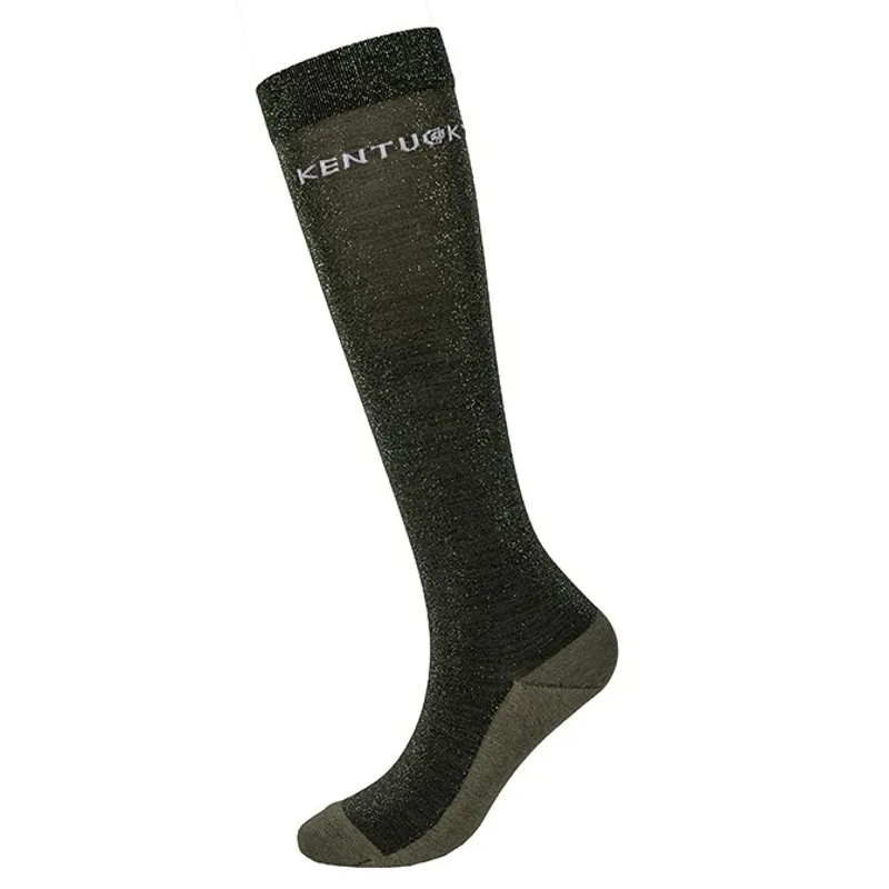 Kentucky Glitter Ladies Tall Riding Socks - Green