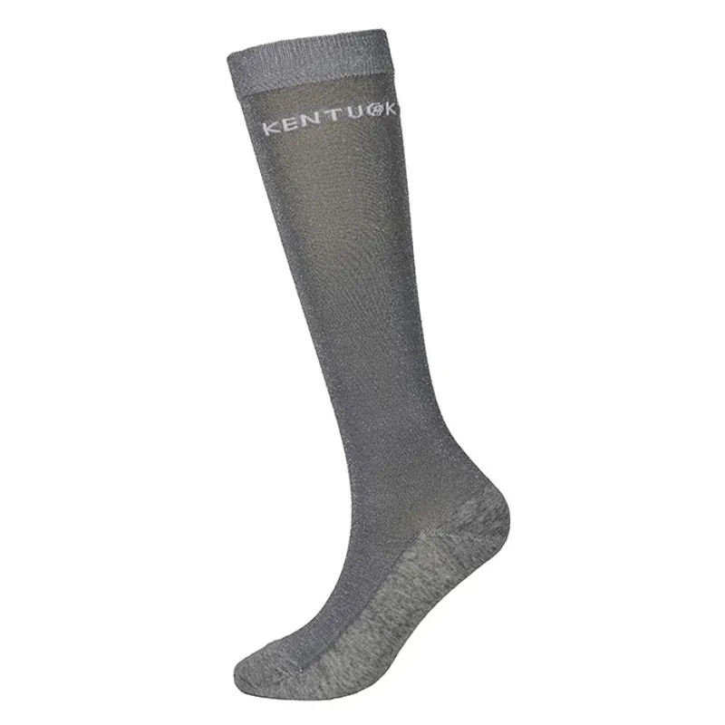 Kentucky Glitter Women's Tall Riding Socks - Grey