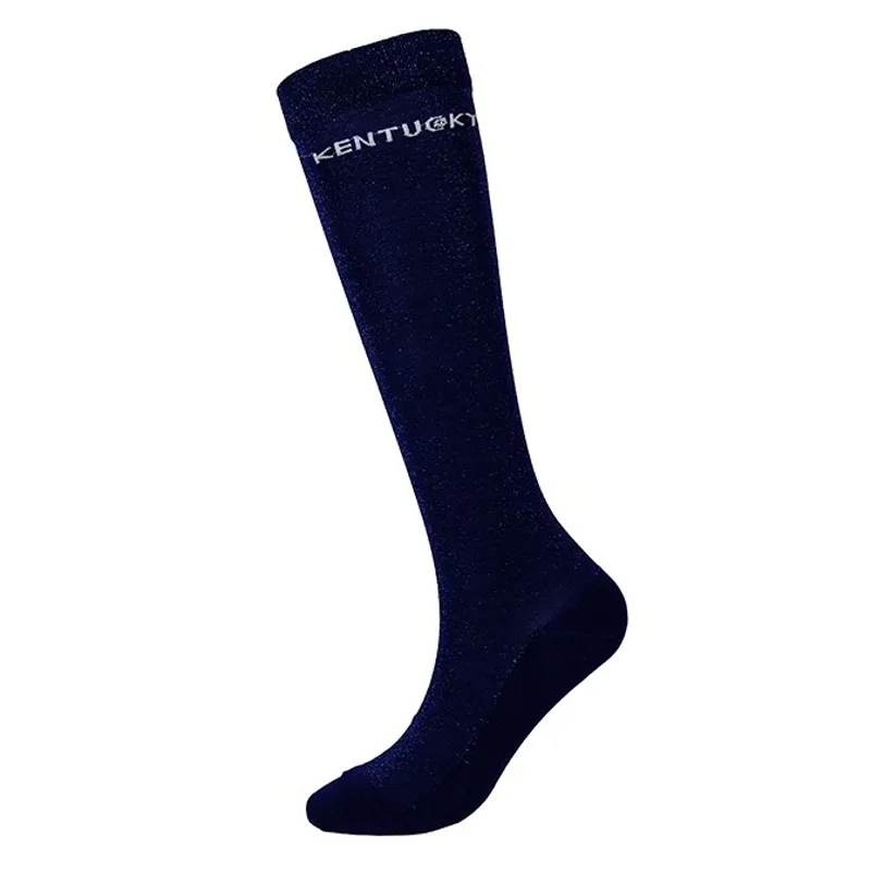 Kentucky Glitter Women's Tall Riding Socks - Navy