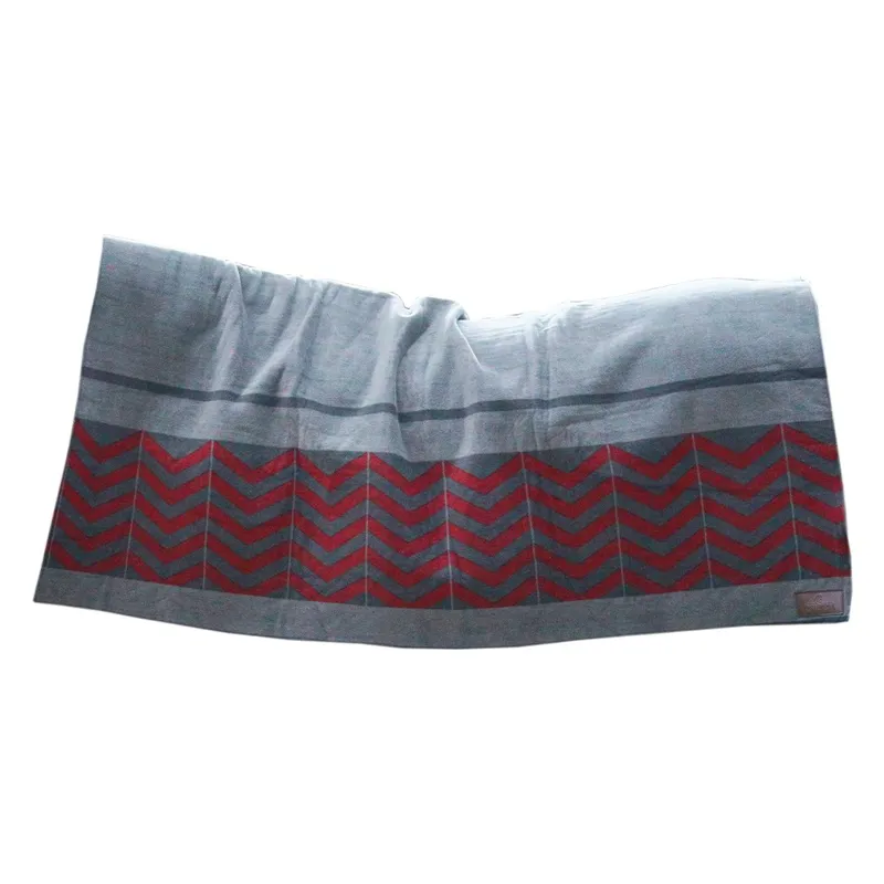 Kentucky Square Heavy Fleece Fishbone Cooler - Bordeaux-1