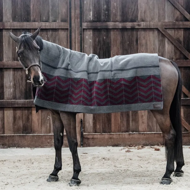 Kentucky Square Heavy Fleece Fishbone Cooler - Bordeaux