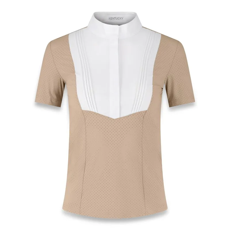 Kentucky Heritage Air Women's Short Sleeve Show Shirt - Beige