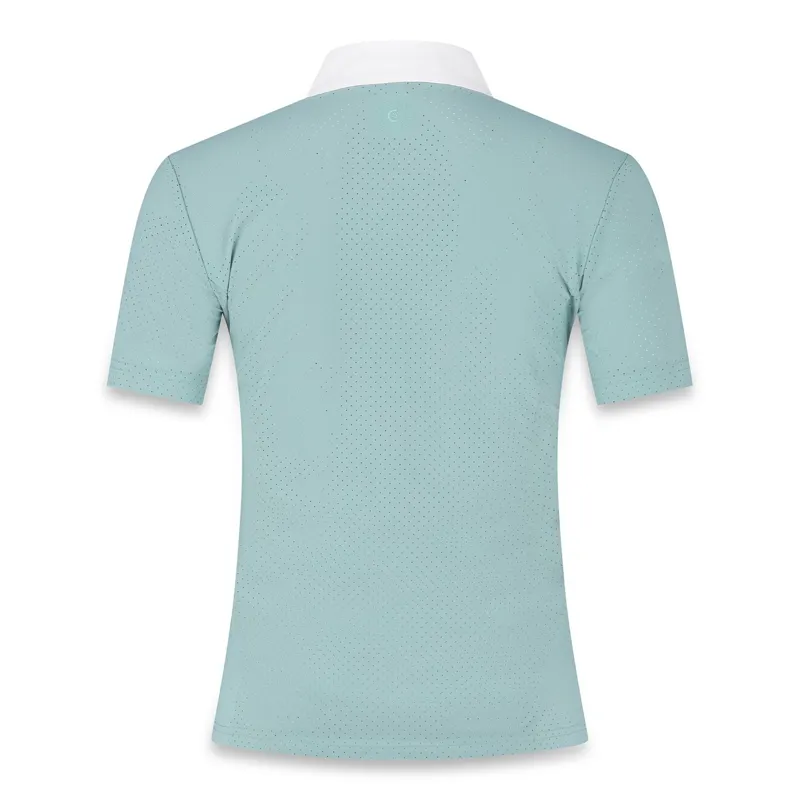 Kentucky Heritage Air Women's Short Sleeve Show Shirt - Dusty Blue-1