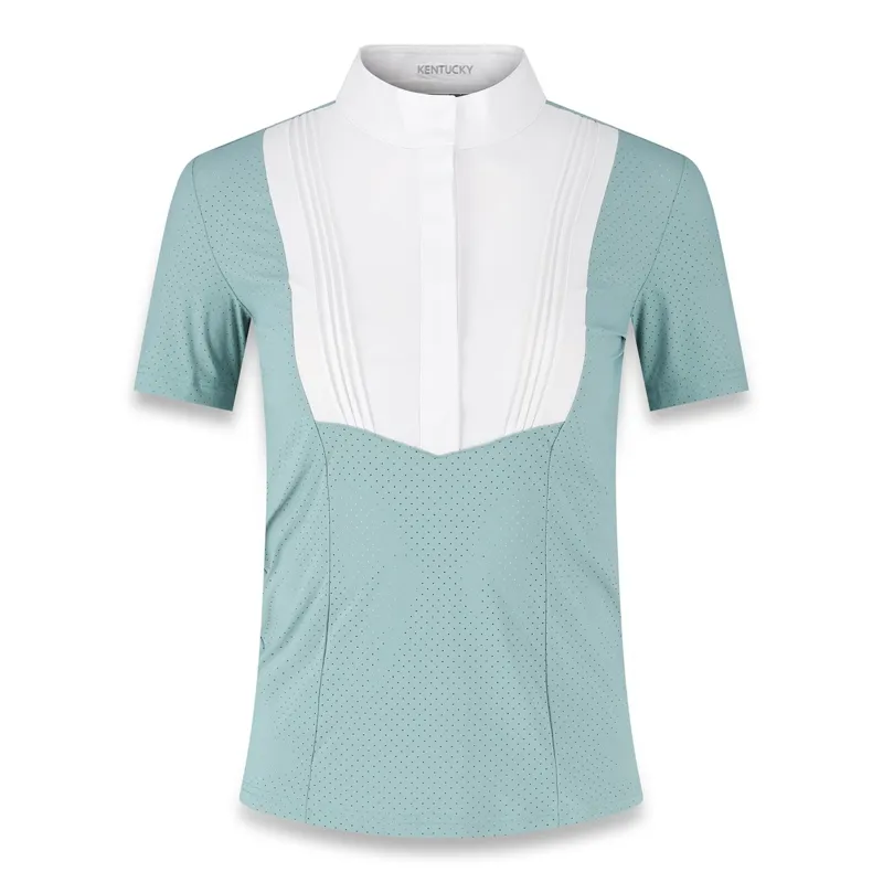 Kentucky Heritage Air Women's Short Sleeve Show Shirt - Dusty Blue