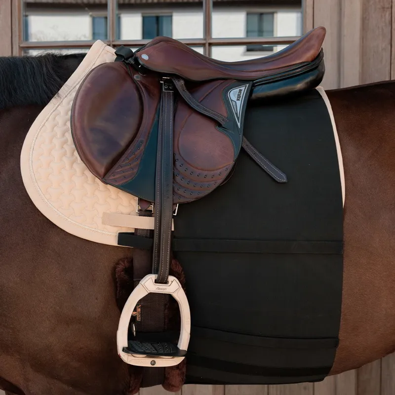 Kentucky Horse Belly Band Spur Guard - Black