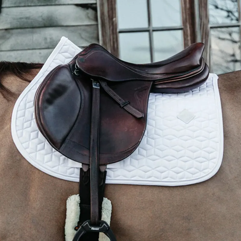 Kentucky Classic Jumping Saddle Pad - White-1