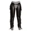 Dy'on Vegan Leather Full Chaps with Fringes - Brown