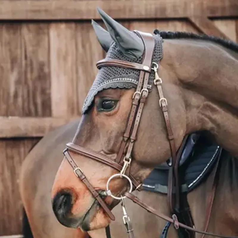 Kentucky Long Stone and Pearl Ear Bonnet - Grey-2