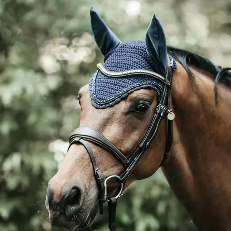Kentucky Long Stone and Pearl Fly Bonnet - Dark Navy-1