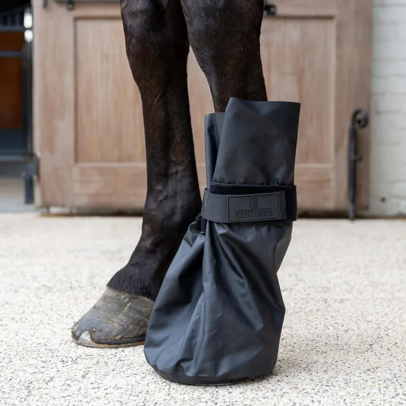 Kentucky Medical and Ice Hoof Boots Set of 2 - Black