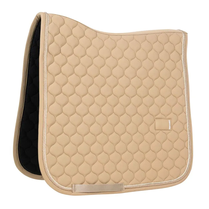 Kentucky Rubber Logo Onion Quilt Dressage Saddle Pad - Beige