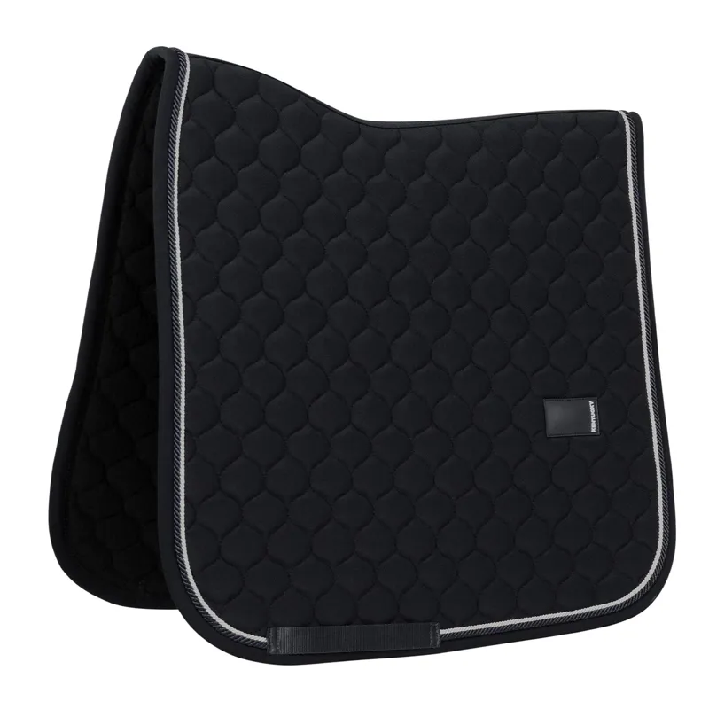 Kentucky Rubber Logo Onion Quilt Dressage Saddle Pad - Black