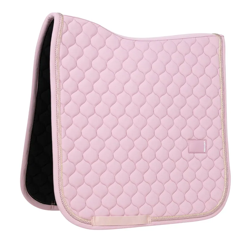 Kentucky Rubber Logo Onion Quilt Dressage Saddle Pad - Light Pink