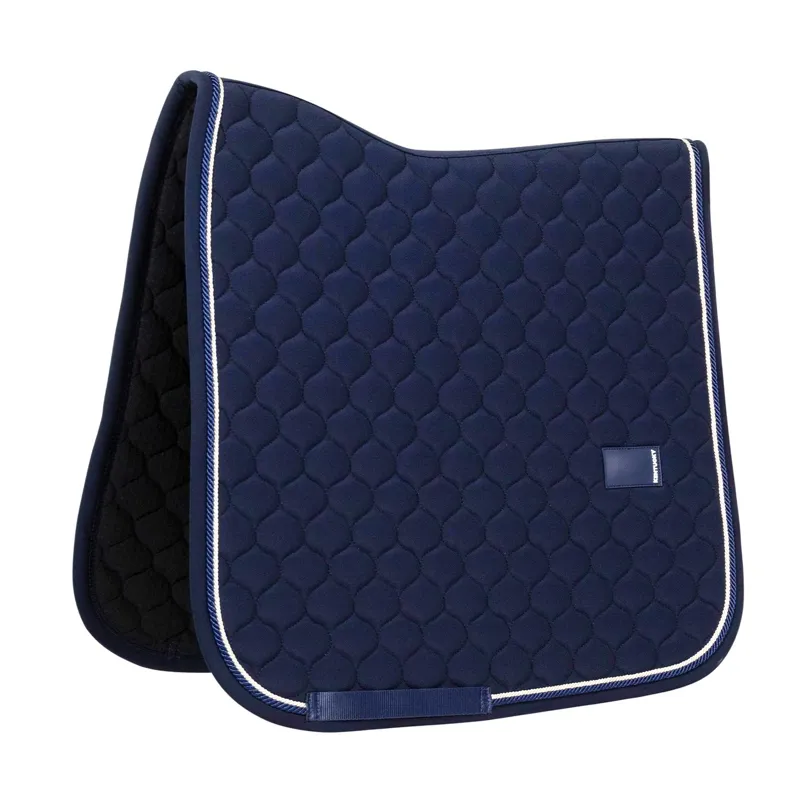 Kentucky Rubber Logo Onion Quilt Dressage Saddle Pad - Navy