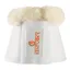 Kentucky Sheepskin Leather Bell Boots - White/Natural