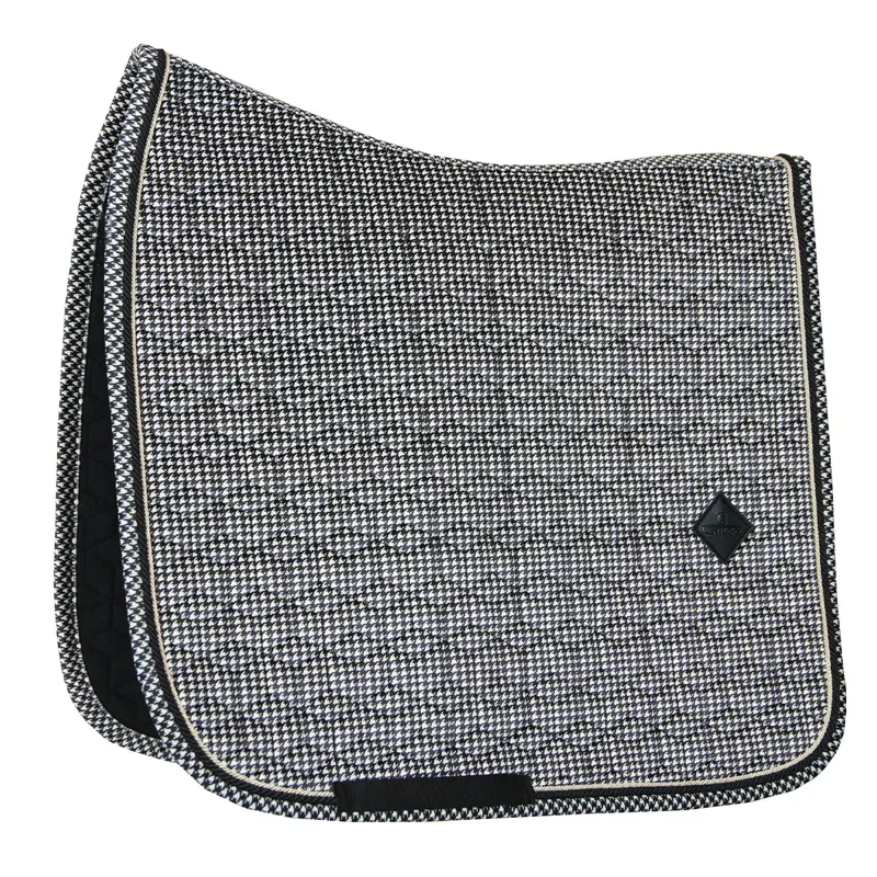 Kentucky Pied-de-Poule Dressage Saddle Pad - Black