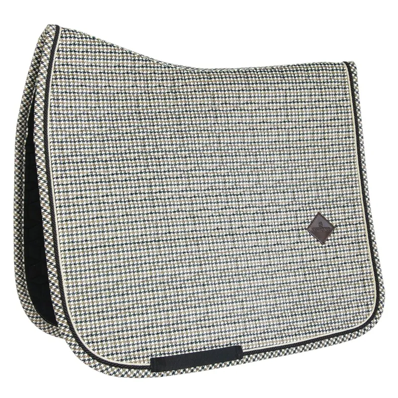 Kentucky Pied-de-Poule Dressage Saddle Pad - Brown