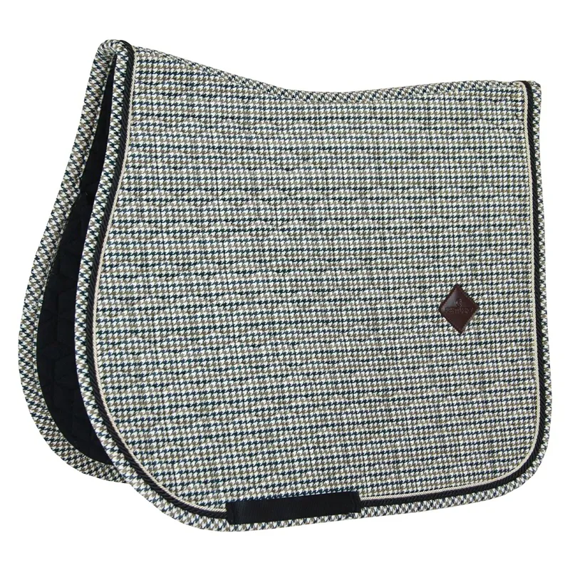 Kentucky Pied-de-Poule Jump Saddle Pad - Brown