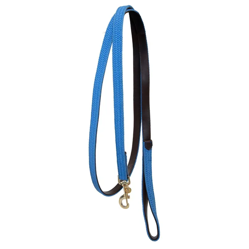 Kentucky Plaited Nylon Lead Rope - Light Blue