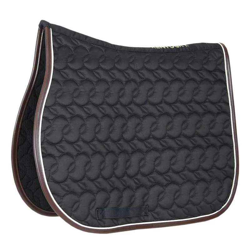Kentucky Saddle Pad - Black/White/Brown