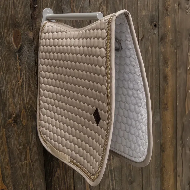 Grooming Deluxe Saddle Rack with Saddle Pad Holder - Silver-3